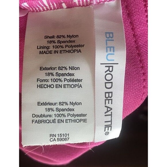 NWT Bleu Rod Beattie Ombre Shirred One Piece Swimsuit Size 8 Underwire Resort - Picture 9 of 16